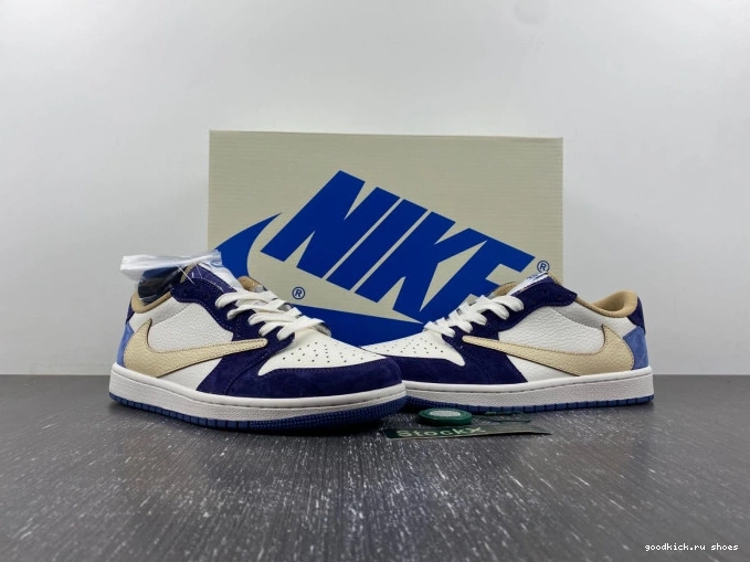 Cheap X SCOTT DM7866-808 TRAVIS JORDAN AIR 1 CUSTOM 0704